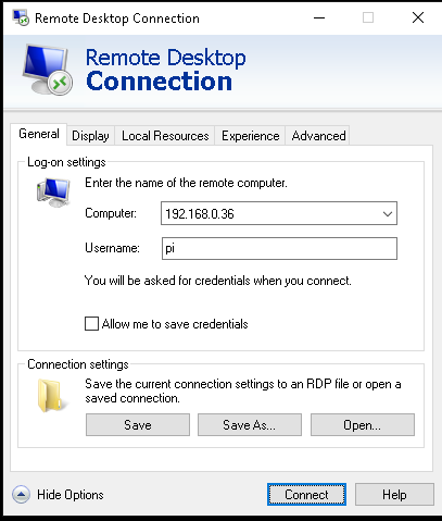 Hello Raspberry Pi: Remote Desktop Connection from Windows 10 to Raspberry  Pi xrdp