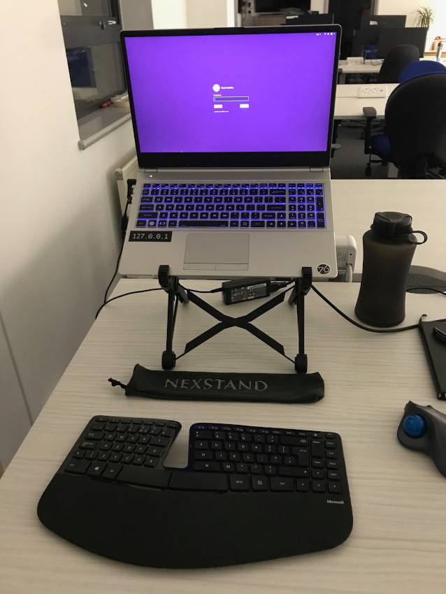 K2 Laptop stand in office